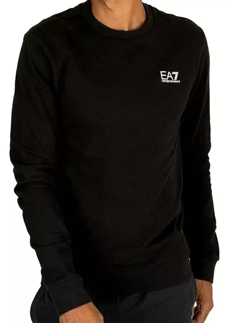 EMPORIO ARMANI MENS Black Sweatshirt Jumper Size Small 29.99