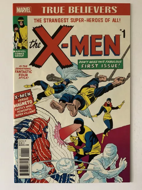 True Believers X-Men #1 9.4 Nm 2017 Marvel Comics Reprint