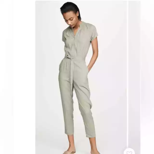 Jack by BB Dakota Light Green I’m All In Jumpsuit Medium 2