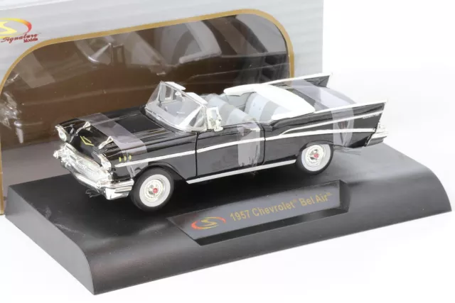 1:32 Signature Models 1957 Chevrolet Bel Air Convertible black