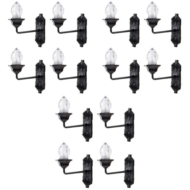15 Pcs Mini House Accessory Wall Light Outdoor Sconce Material