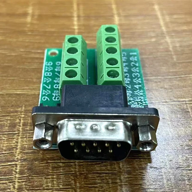 DB9 MALE ADAPTER Signals Terminal Module RS232 Serial to Terminal DB9 ...