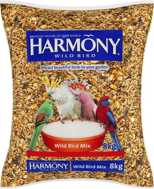 HARMONY Wild Bird Seed Mix 8 kg | One Size | Fast & Free Shipping | Brand New AU