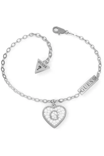 Guess G Brillant Cristal Coeur Bracelet UBB79062-L