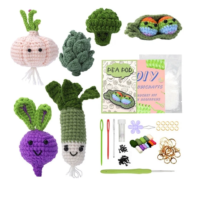 Kit Décoration Ange Au Crochet Pour Débutants - Set Tricot DIY Noël, Avec Fil Et Crochet - Loisir Créatif Facile