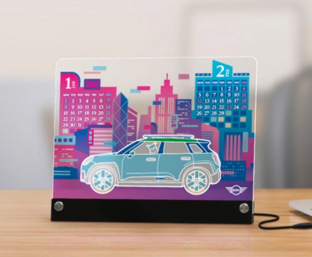 MINI COOPER LED Calendar 2024 72.99 PicClick