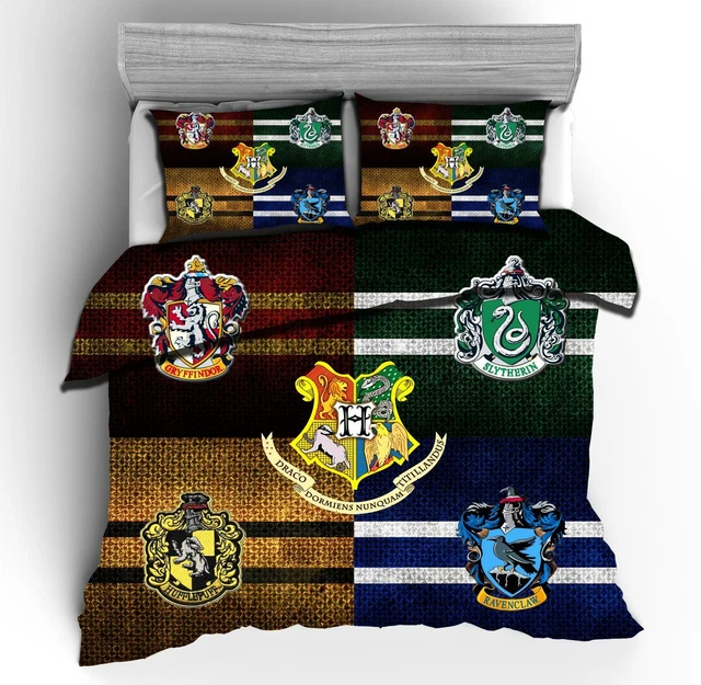 HARRY POTTER HOGWARTS Crest Single/Double/Queen/King Bed Quilt Cover
