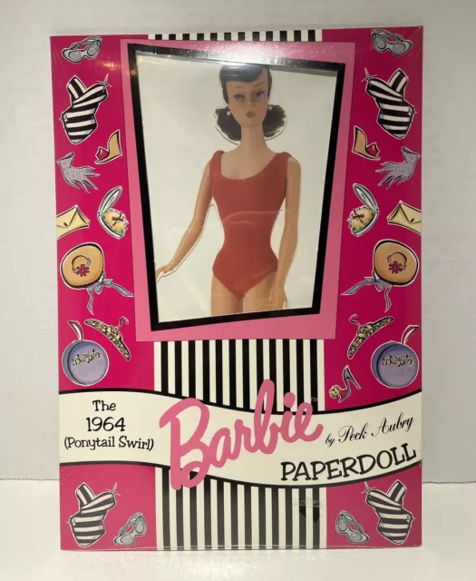 The 1964 BARBIE PAPERDOLL Ponytail Swirl by  Peck Aubry Brunette NEW SEALED 1994