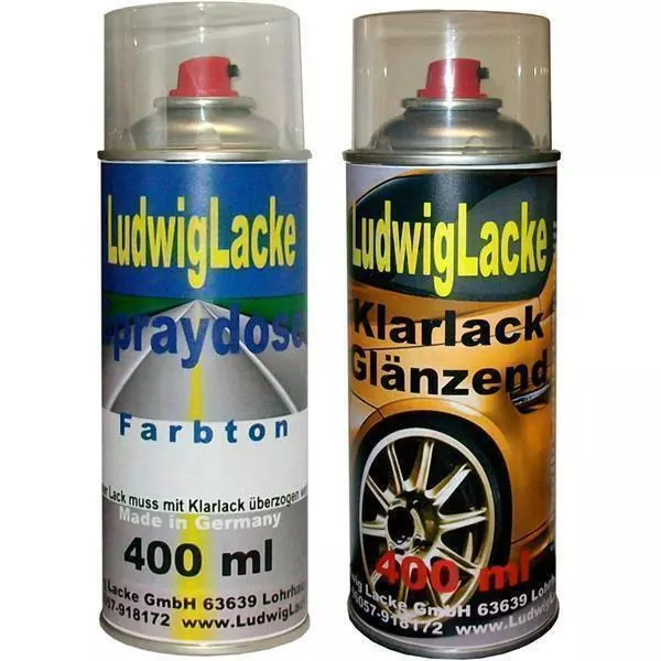 Basislack Spraydose 400ml  für VW Volkswagen SatinSilber LB7Z Frei Haus