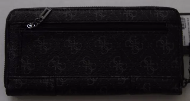 GUESS Confidential Logo SLG Large Zip Around Wallet Style # SM466446, Coal 2