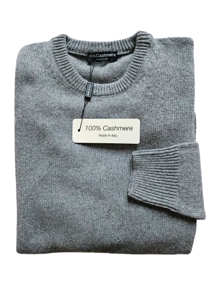 Pull homme col rond 100% cachemire gros tricot épais et chaud S 4XL 13 couleurs