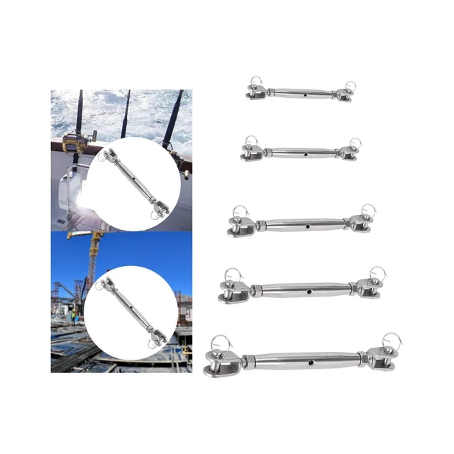 Mâchoire à Tendeur Acier Galvanisé 3/4 X 9 - 5200 LBS - Pour Voile D'ombrage, Bateau, Marine - Neuf