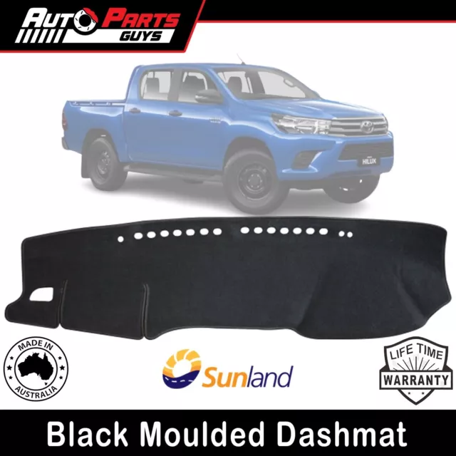 Fits Toyota Hilux 2015 2016 2017 2018 2019 2020 2021 2022 2023 Black Dashmat*