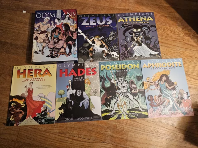 Olympians Graphic Novels 1-6: Zeus, Athena, Hera, Hades, Poseidon, Aphrodite