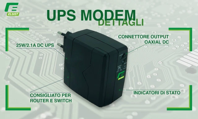 Mini UPS Sweex 12V / 2.1A - 25W - Alimentation Ininterruptible Compacte - 2.6AH