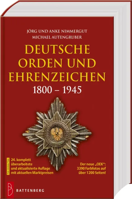 Deutsche Orden und Ehrenzeichen 1800 - 1945 Jörg Nimmergut