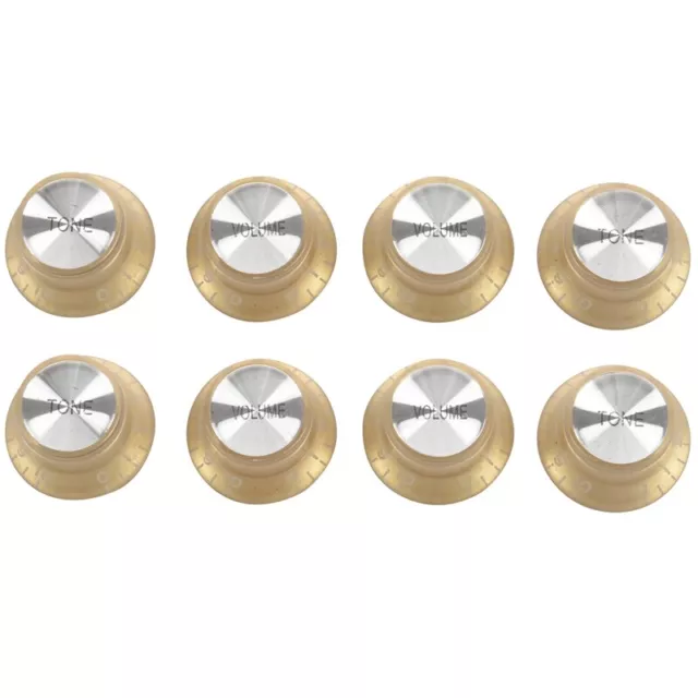 8X Set Gold Top Hat Knob for  for  Gold Foil Button F6L5eef