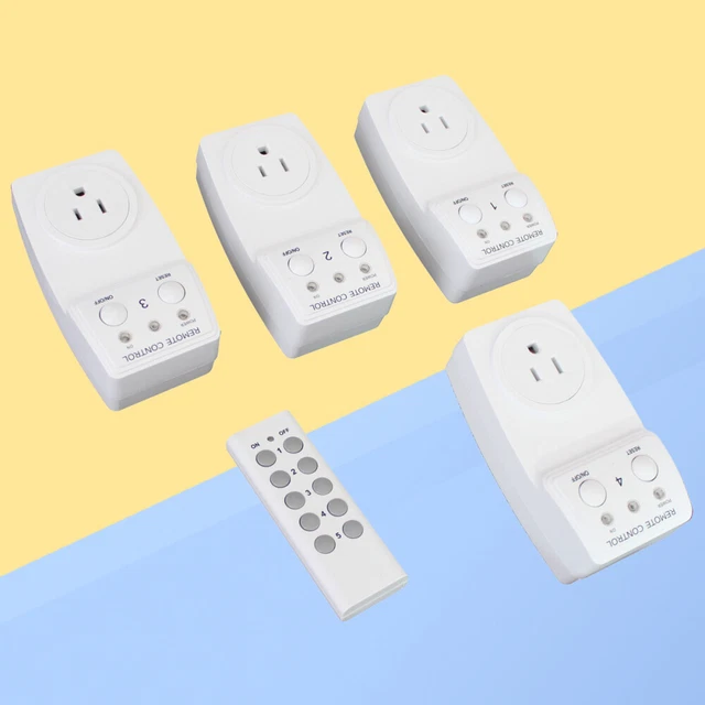 Prise de commutateur de télécommande 3PCS avec 1 télécommande
