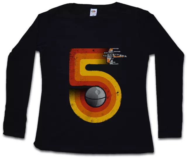 RED FIVE 5 II DAMEN LANGARM T-SHIRT Luke Star Alliance Skywalker X-Wing Wars