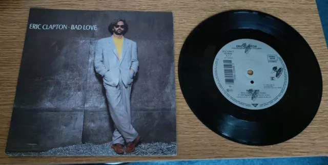 Eric Clapton Pretending 45 Vg+ Tested 1989 Picture Sleeve