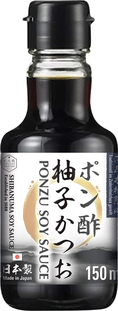 Salsa Shibanuma Ponzu Yuzu salsa di soia salsa condita meno salata 2x 150ml NUOVA MHD 8/24
