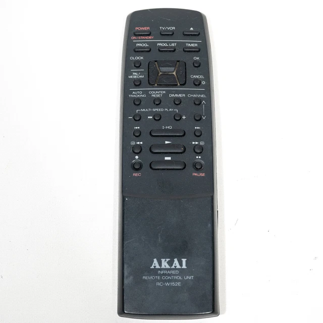 AKAI RC-W152E TV VCR Player Remote Control - Genuine OEM - Tested! $19. ...