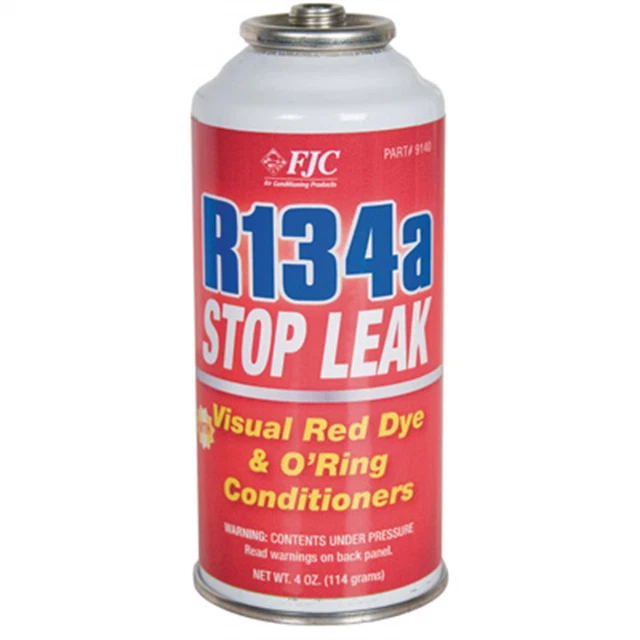 R134a Stop Leak w/ Red Leak Detection Dye FJC 9140