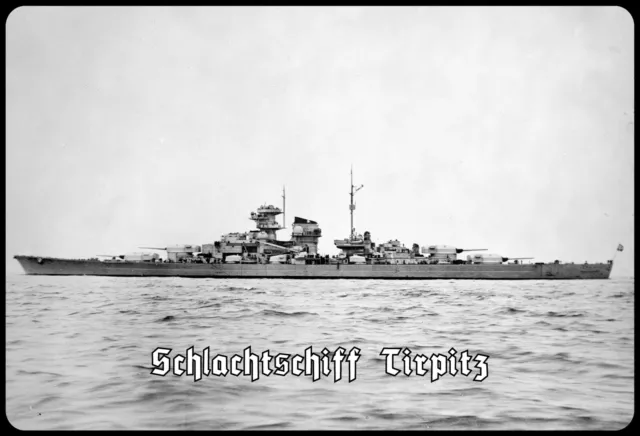 Blechschild 20x30cm gewölbt Kriegsmarine Schlachtschiff Tirpitz Deko Schild
