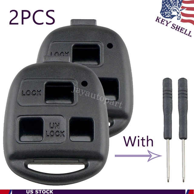 2 Remote Key Fob Shell Case 3B for 2007 2008 2009 Lexus RX350 HYQ12BBT HYQ1512Y