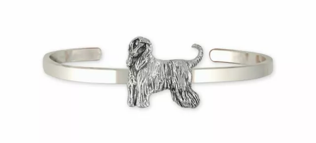 Afghan Hound Bracelet Jewelry Sterling Silver Handmade Dog Bracelet AF10-CB