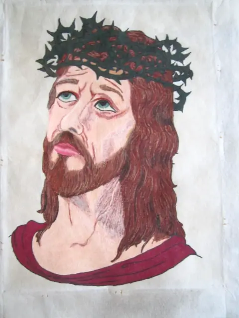 JESUS CROWN OF THORNS Religous Large 30x40cm 5D Diamond Art Painting Round  Drill