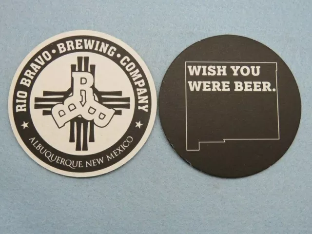 Beer Coaster ~ RIO BRAVO Brewing Co ~ Albuquerque, NEW MEXICO ~ Wish You Were