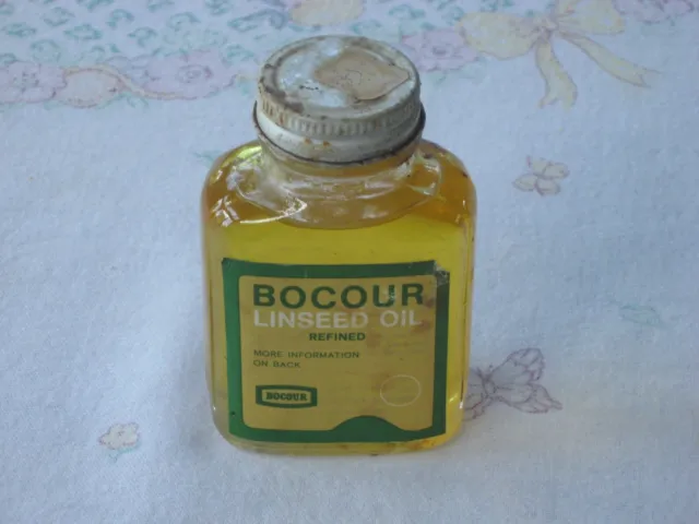 Vintage 1960's ERA Bocour Linseed Oil REFINED Bocour Artist Colors INC. New York