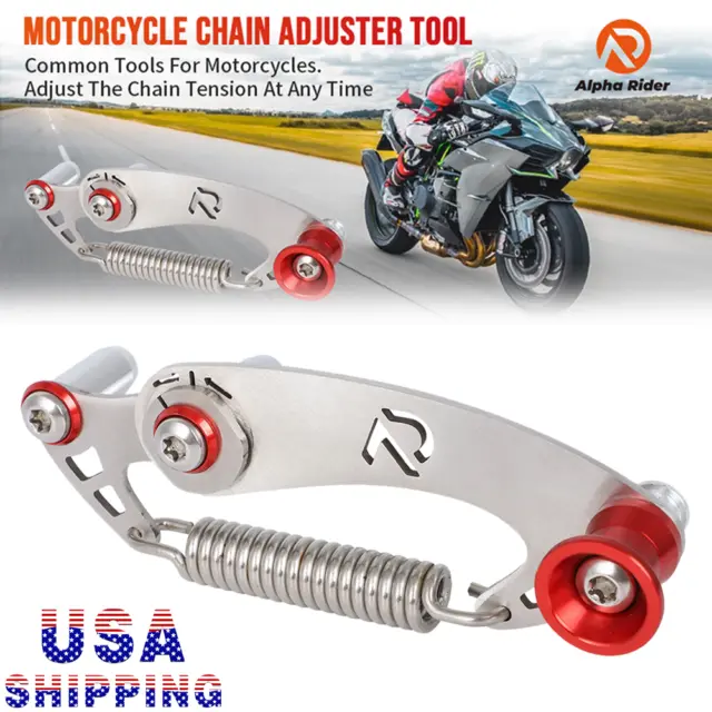 Universal Chain Slack Adjuster Tool Bike Chain Tension Checking Motorcycles US