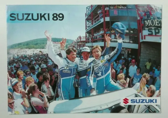 Suzuki Gamme 1989 Grand Format Prospectus Catalogue Brochure Moto