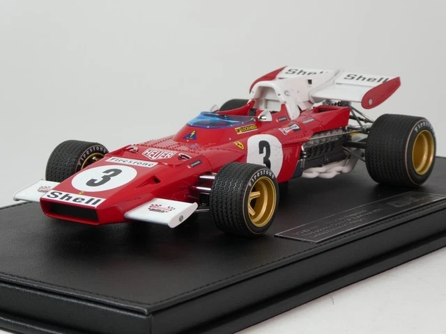 Figurine 1/18 Clay Regazzoni Ferrari F1 1971 – Peinte – Minichamps GP Replicas – Résine