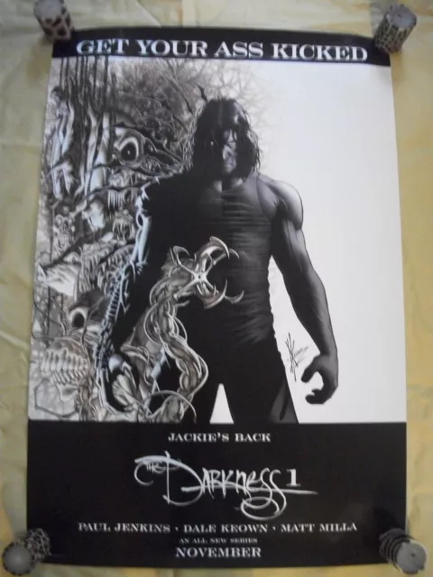 The Darkness 1 Jackie's Back Promo Poster  Rare Keown Jenkins  Milla 2002