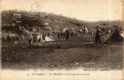 CPA AK El Graar Le Camp de la Colonne MAROC (720131)