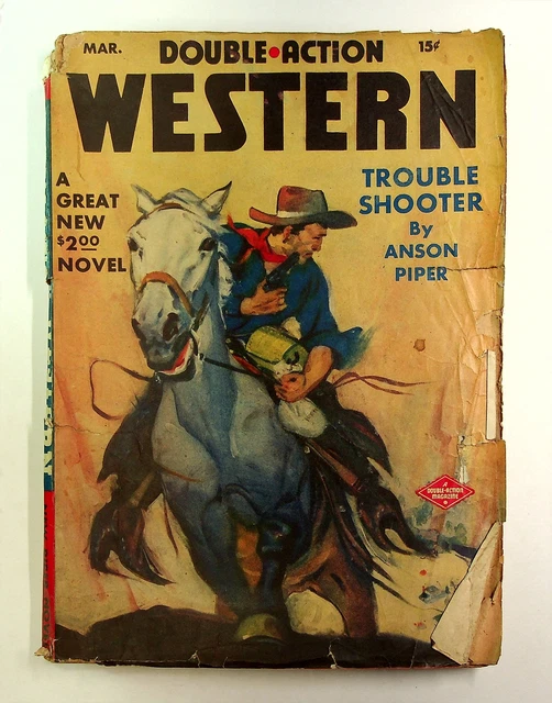 Double-Action Western Magazine Pulp Mar 1943 Vol. 9 #5 FR/GD 1.5 Low Grade