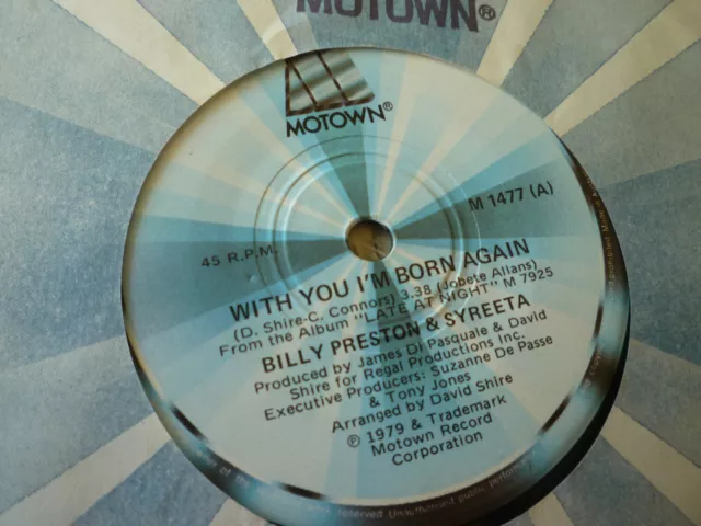 Billy Preston & Syreeta---With You I'm Born Again      45