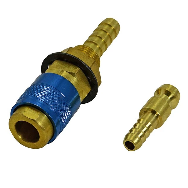 2 pz/Set TIG connettore rapido per saldatura gas e acqua strumento di collegamento tubo