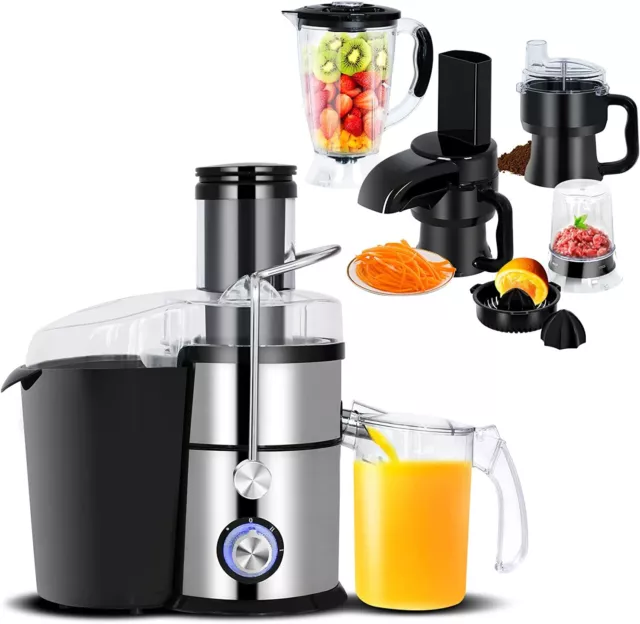 15 in 1 Cold Press Juicer Food Processor-Blender Mixer Grinder Shredder Citrus