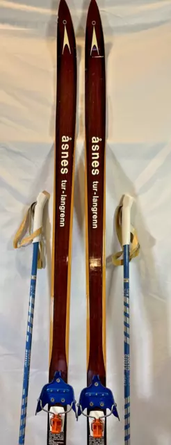 VTG XC Skis 78” / 200cm Asnes tur-langrenn Hickory Sole Lignokant Made in Norway