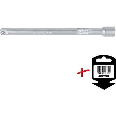 KS TOOLS 3/8" prolunga con zigrinatura, 200 mm