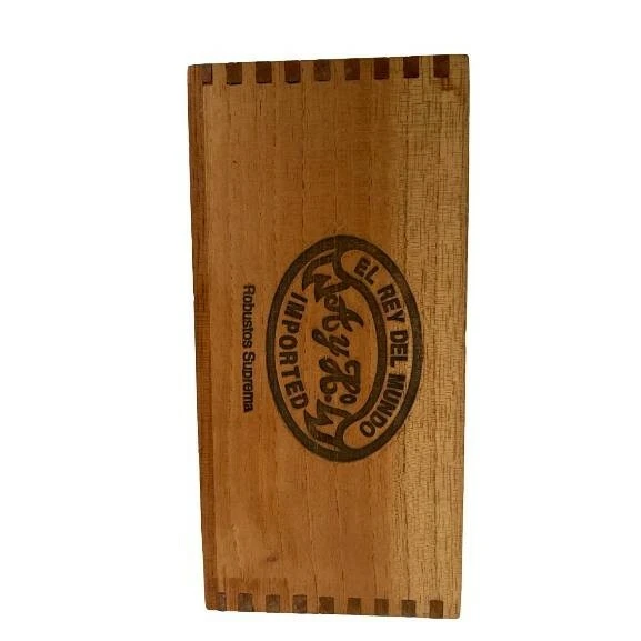 El Rey Del Mundo Wooden Cigar Box Empty Collectible Brown Havana Branded