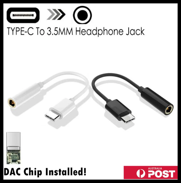USB Type C to 3.5mm Headphone Audio Aux Stereo Cable Adapter For Samsung Huawei