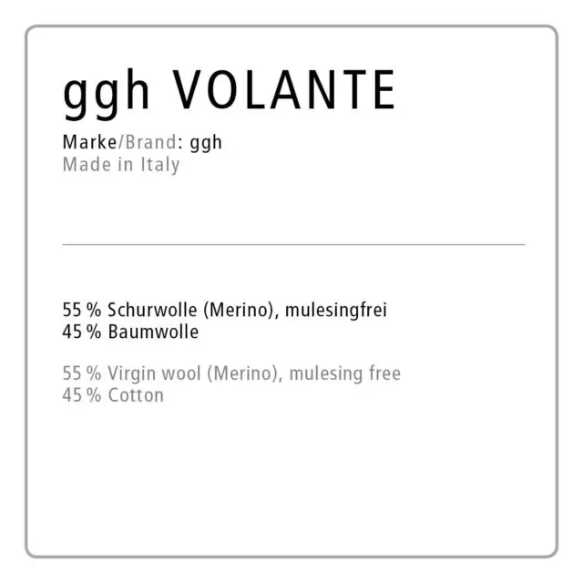 ggh Volante | Merinowolle mit Baumwolle | 130m/50g 2