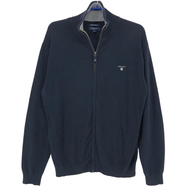 GANT Uomo 1/4 Cerniera collo Maglione Pullover Taglia XL
