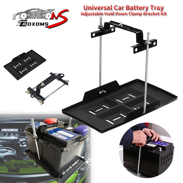 CAR STORAGE BATTERY Holder Hold Down Tray Adjustable Bracket 27cm Screw