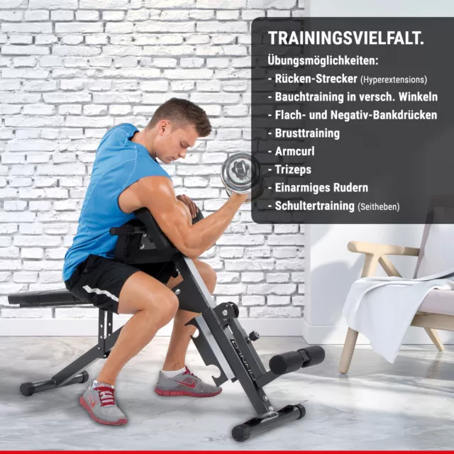 HAMMER Bauch & Rückentrainer Ab&Back Trainer, Multifunktionsgerät 2